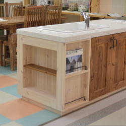 ���R�f�ނ̵��ް���݁E���ް�Ƌ�@�O�d���鎭�s�yCalmfurniture �ߓ��Ƌ�z�߲ݍނ̉����L�b�`��